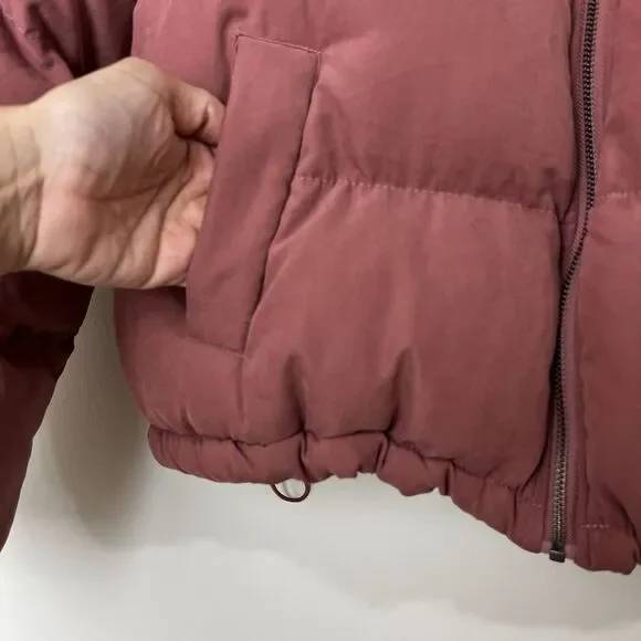 Native Youth Avery Puffer Jacket Coat Mauve Dusty Rose Women’s M - Picture 3 of 12